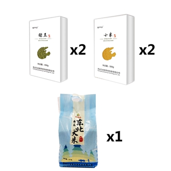 【广州专享】杂粮组合（东北大米*1+绿豆*2+小米*2）